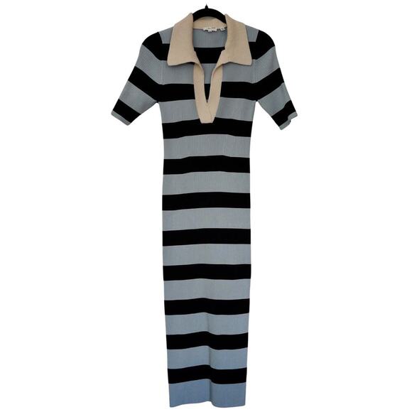 A.L.C. Striped Darcy Dress Sz L - Picture 4 of 8